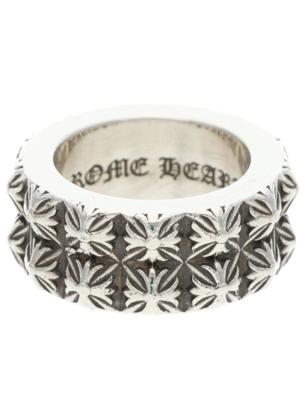 Chrome Hearts Pete Punk Double Low Silver Ring